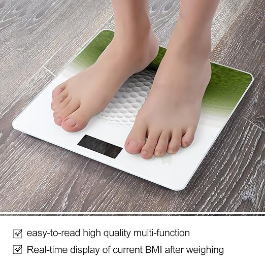 Golf Ball Weight Scale Digital Electronic Scales Bathroom Scale Larg LCD Backlight Display High Precisio MeasurementsTempered Glass