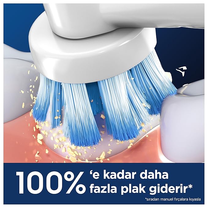 Oral-B Pro Sensitive Clean Electric Toothbrush Head X-Shaped &amp Extra Soft Bristles for Gentle Brushing &amp Plaque Removal Pack of 6 Toothbrush Heads White