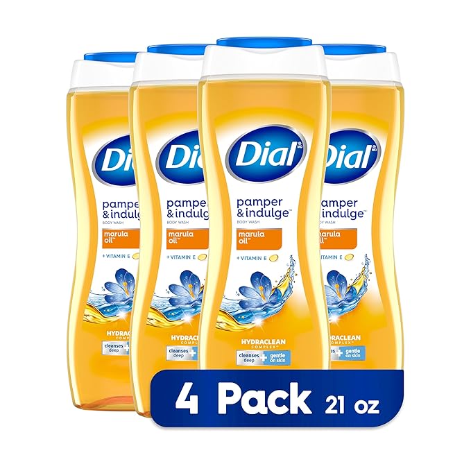 Dial Body Wash Marula Oil 21 fl oz (Pack of 4)