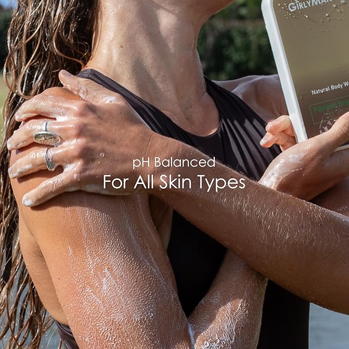 GirlyMan Natural Body Wash - Made with Olive Oil &amp Aloe Extract No Artificial Fragrance PH Balanced Gentle Formula Nourishing Ingredients Family Owned (Lavender)