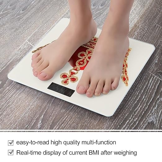 Electronic ScalesRed Crown Print Basic ScalesWireless Electronic Weight ScalePortable Electronic Scale