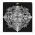 Black and White Geometric Shape Art Scale for Body Weight Accurate Digital Bathroom Scale Toughened Glass High Precision Scales Smart Weight Scales with Large LCD Backlight Display Weighing Machine