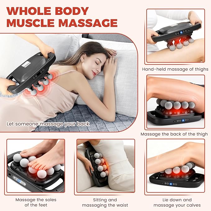 16 Head Massage Gun 2600mAh Quiet Muscle Massage Gun Deep Tissue with Type-C Fast Charging 3 Massage Modes &amp 30 Intensities Suitable for Muscle Soreness in The Waist ShouldersNeck After Work