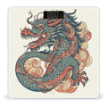Red and Cyan Dragon Scale for Body Weight Digital Bathroom Scale Accurate Smart Weight Scales with Large Display Weighing Machine High Precision Scales
