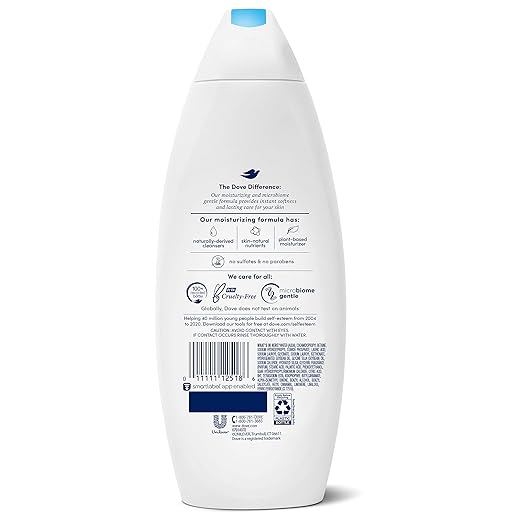 Dove Body Wash Instantly Reveals Visibly Smoother Skin Gentle Exfoliating Effectively Washes Away Bacteria While Nourishing Your Skin 22 oz 2 Count