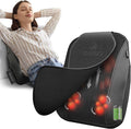 Cordless Low Back Massger with Heat - 4D Kneading Lower Back Massager for Pain Relief Deep Tissue Portable Shiatsu Massager for Back Waist