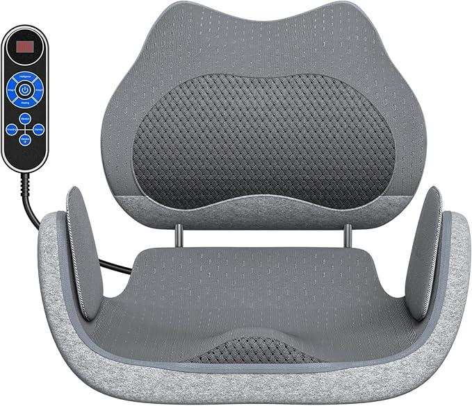 Multifunctional Pelvic Correction &amp Massage CushionPelvic Floor Repair &amp Hip Shaping for Postpartum Recovery Waist/Buttock Massager with Heat Timer &amp Smart Control Chair Pad for Muscle