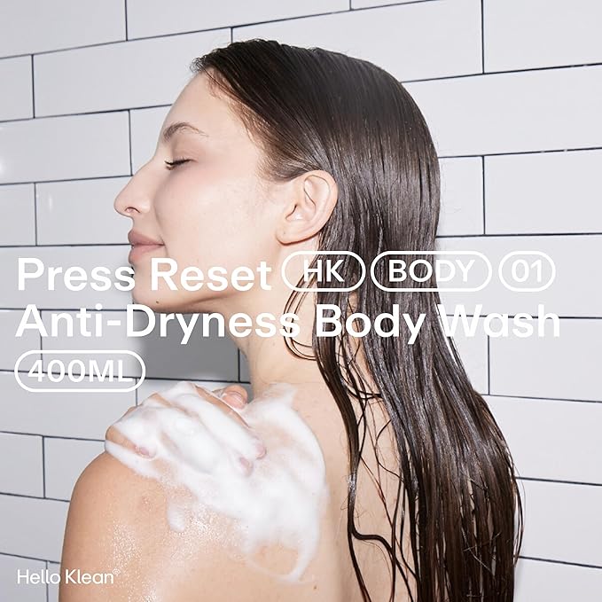 Press Reset Anti-Dryness Body Wash - Bi-Phase Cleanser Deeply Cleans &amp Removes Hard Water Residue - Instant Relief for Dry Skin with an Intense Boost of Hydration - Dermatologist Tested