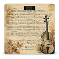 Music Notes on Old Paper Bathroom Scale Ultra-Bright Liquid Crystal Screen Weight Scale Accurate Bathroom Body Scales for Body Weight Bathroom Pet Home Bedroom Gift-Giving