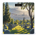 Cemetery Outside The City Scale for Body Weight Highly Accurate Digital Bathroom Body Scale Digital Bathroom Scales for People Anti-Slip Large LCD Display Smart Scales