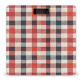 Red Plaid Scale for Body Weight Smart Scales Digital Bathroom Scale High Precision Weighing Scales with Large Display Weighing Machine for People