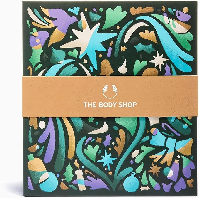 The Body Shop Classic Beauty Advent Calendar- 24 Piece Gift Set Includes Creams &amp Gels for Shower &amp Body Hand Balms and More