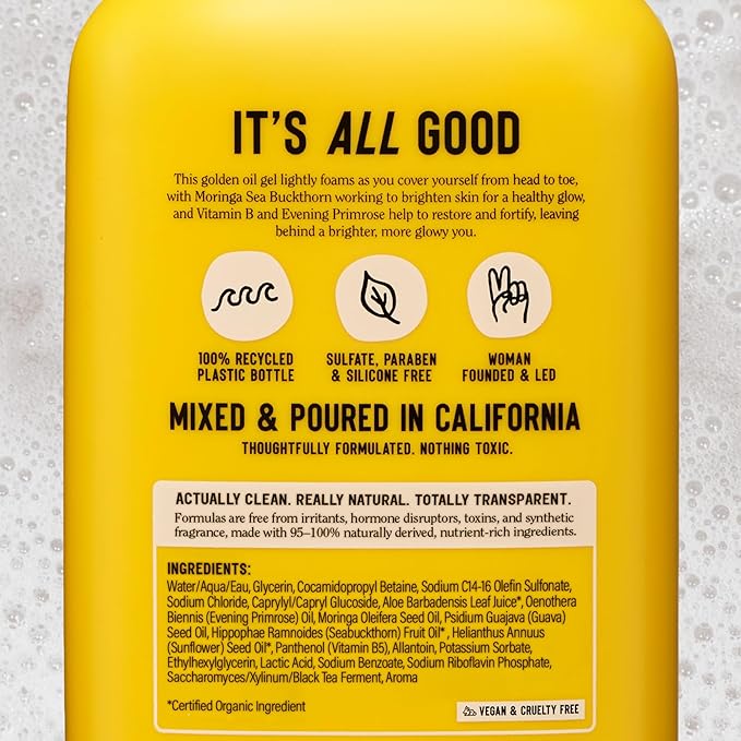 California Naturals Glow Body Wash Sunset Citrus 2-Pack Hydrating Body Wash for Soft Glowing Skin Gentle Skin Care for Women &amp Men Natural Vegan Cruelty Paraben &amp Sulfate Free 20 oz