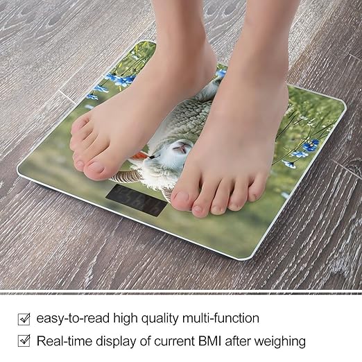 Sheep Scale for Body Weight Accurate Digital Bathroom Scale Toughened Glass High Precision Scales Smart Weight Scales with Large LCD Backlight Display Weighing Machine