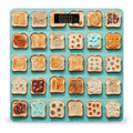 Toast and Food Smart Scale for Body Weight Accurate Bathroom Scale with LED Display Digital Weight Scales Weighing Machine High Precision Scales for Bath Home