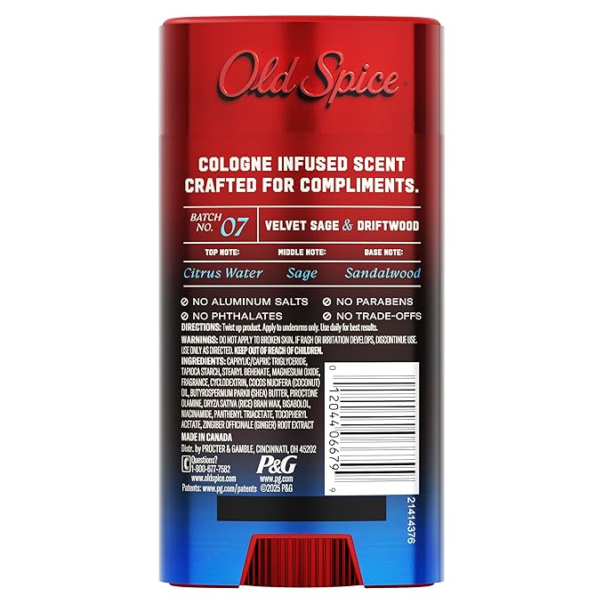 Old Spice The Spice Alchemist Collection Body Wash + Aluminum Free Deodorant Bundle for Men Velvet Sage + Drift Wood Scent 24/7 Cologne Infused Scent No Trade Off Formula 20 oz &amp 3 oz (Pack of