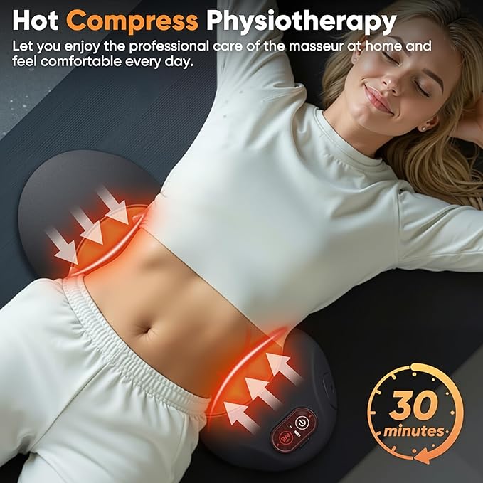 3-in-1 Electric Back Massager Pillow Ergonomic Wedge Cushion with Heat &amp Adjustable Lumbar Support USB Powered Back Support Pad for Bed and Chair