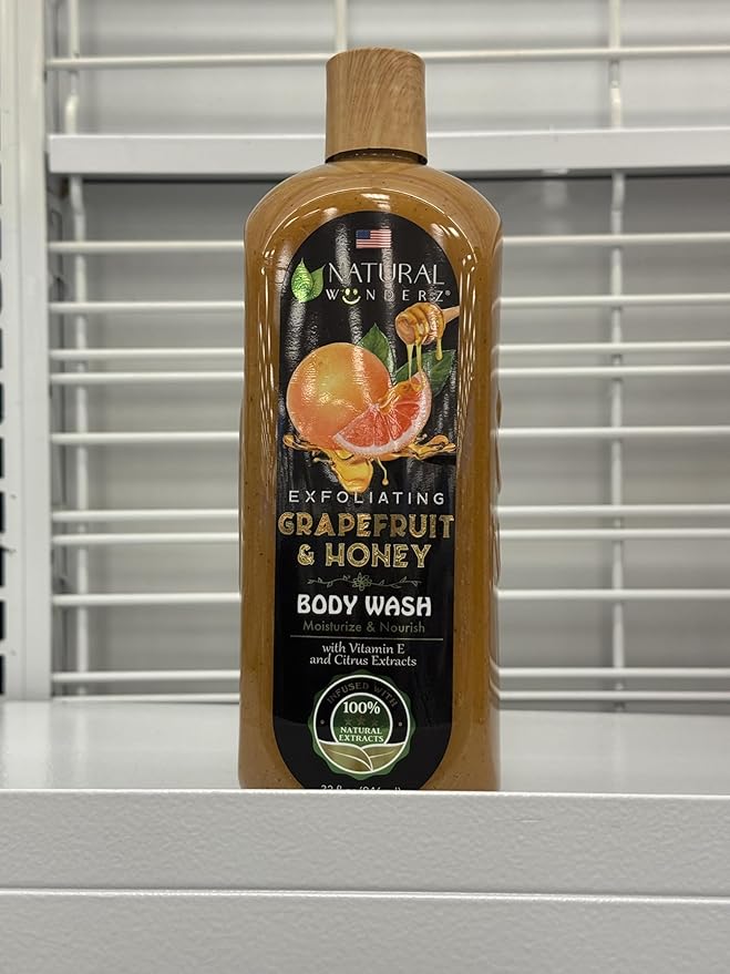 Grapefruit &amp Honey Body Wash with Vitamin E and citrus extracts Natural Ingredients 100% Pure 32 Fl oz