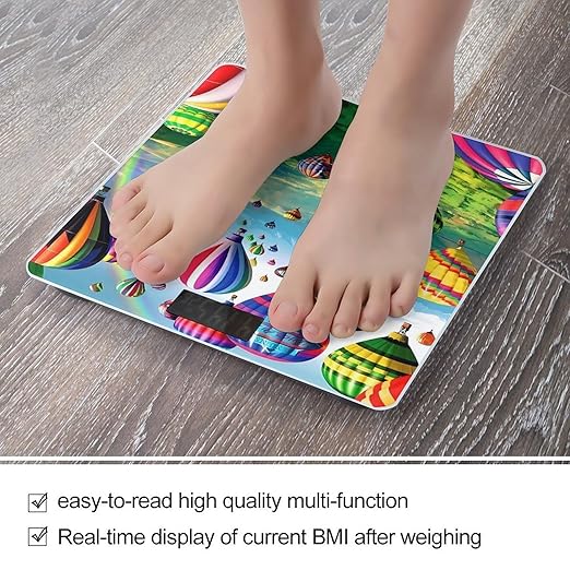 Hot Air Balloons Scale for Body Weight Digital Bathroom Scale Precision Smart Weighing Scales with Clear LED Display Accurate High Precision Scales Weighing Machine