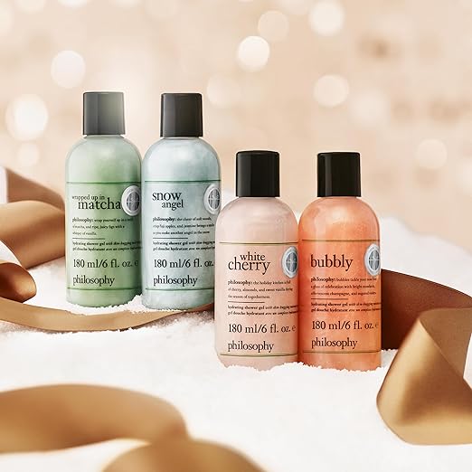 philosophy scent-sational hydrating bath &amp shower gels - efficiently cleanses soothes &amp comforts dry skin - vegan &amp cruelty free formula