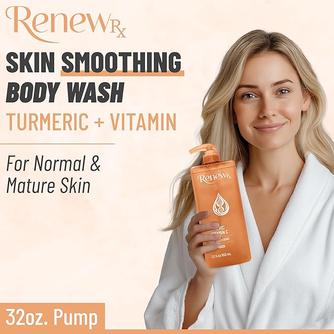 Turmeric + Vitamin C Radiating Body Wash – Hydrating Radiance-Boosting Skin Care Vegan Skin Care 32 fl oz