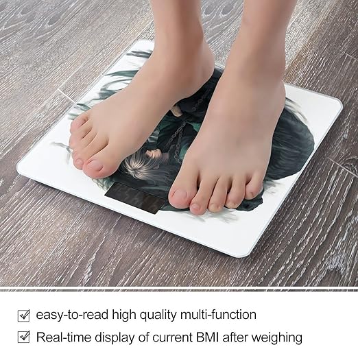Snake and Man Scale for Body Weight Accurate Digital Bathroom Scale Toughened Glass High Precision Scales Smart Weight Scales with Large LCD Backlight Display Weighing Machine