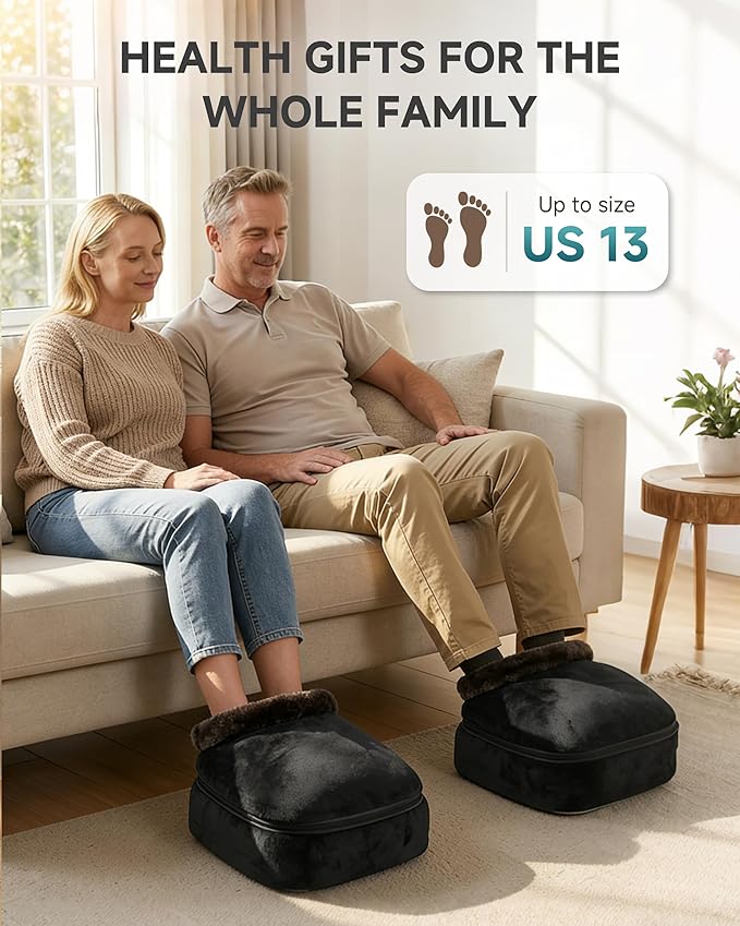 Snailax Foot Massager with Heat Shiatsu Heated Kneading Foot Massager Machine Electric Foot Massager Gift for Her &amp Him Home and Office Use