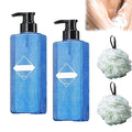 Body Wash Shower Gel with Long Lasting Scent Deep Cleansing Pore Care &amp Refreshing Skin Comfort (2 400g)