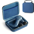 Massage Gun Hard Case Compatible with TheraGun Relief Handheld Percussion Massage Gun Portable Travel Case Storage Carrying Bag with Mesh Pocket for Cables and Other Accessories Blue(Case Only)