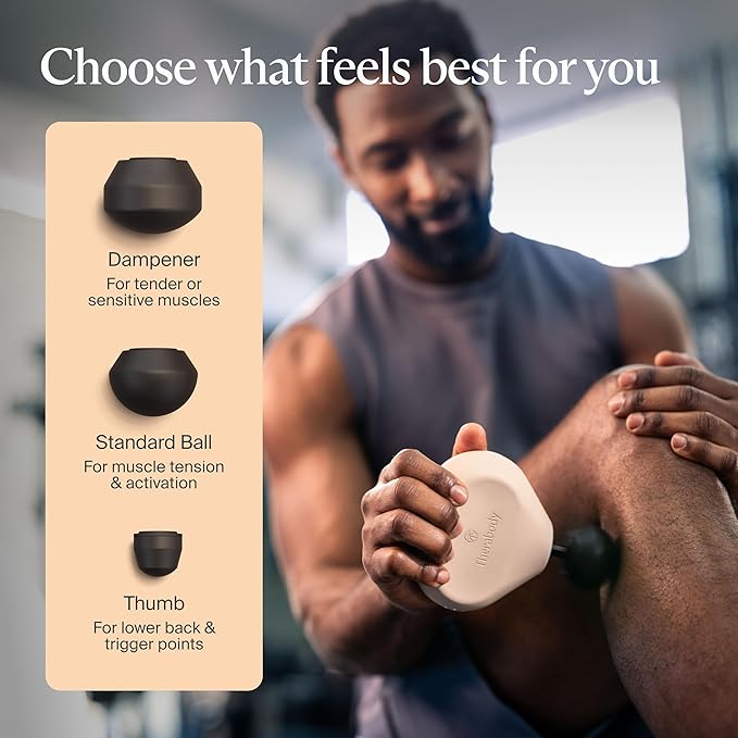 TheraGun Mini (3rd Generation) by Therabody – Ultra-Portable Massage Gun and Travel Essential for Fast Effective Pain and Tension Relief Anywhere (Oat)
