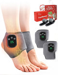Triple Massager Device Massager for Neuropathy 3 in 1 Ankle Heat Wrap Wireless Portable with 3 Vibration Mode 5 Heat Leavel for Relax Feet (2PCS)