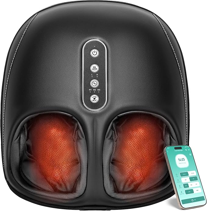 Nekteck Shiatsu Foot Massager with Heat and Neck Massager