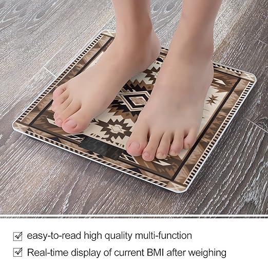 Native American Weight Scale for Body Weight Digital Bathroom Scale High Capacity Accurate Digital Weighing Scales and Easy-to-Read on Backlit LCD Display Scales