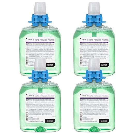 PROVON Foaming Hair &amp Body Wash with Moisturizers Cucumber Melon Fragrance 1250 mL Wash Refill for PROVON FMX-12 Push-Style Dispenser (Pack of 4) - 5187-04