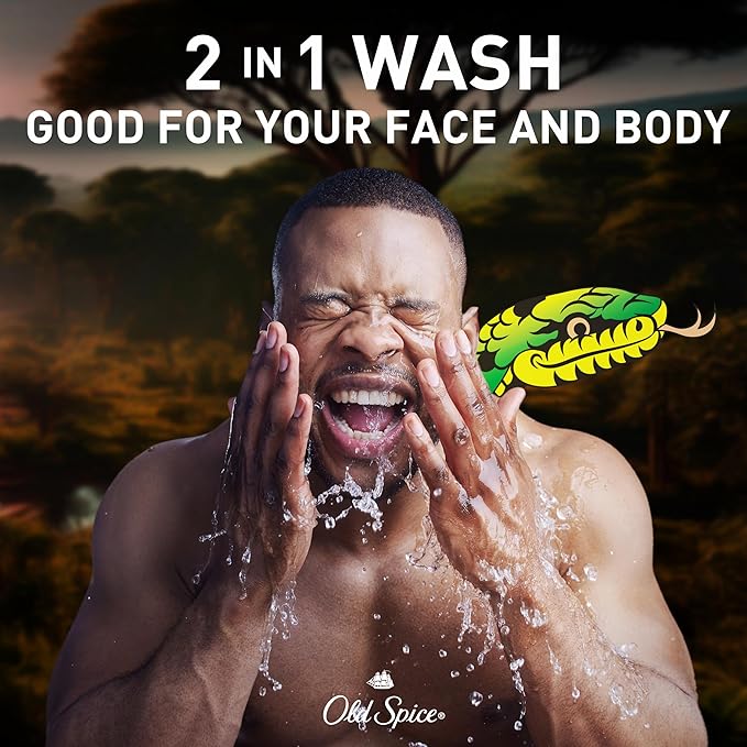 Old Spice Cleansing Body Wash for Men 3X Defense 24/7 Shower Fresh with Lasting Scent 2-in-1 Body &amp Face Wash MambaKing with Rich Plum Scent 24 oz (Pack of 4)