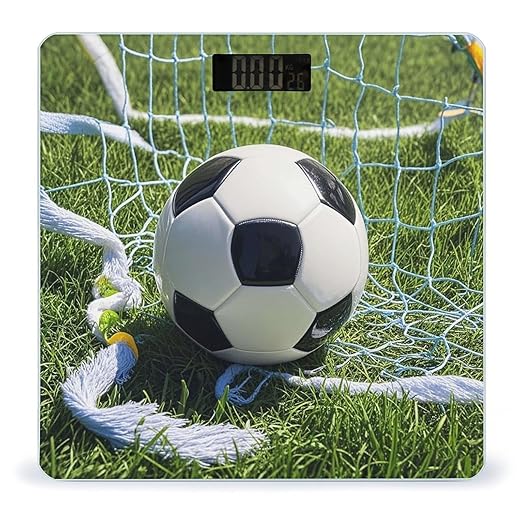 Cool Soccer Ball Scale for Body Weight Highly Accurate Digital Bathroom Body Scale Digital Bathroom Scales for People Anti-Slip Large LCD Display Smart Scales
