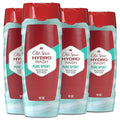 Old Spice Moisturizing Body Wash for Men Hydro Wash 2-in-1 Long Lasting Scent &amp Deep Hydration 24/7 Shower Fresh Pure Sport Scent 16 oz (Pack of 4)