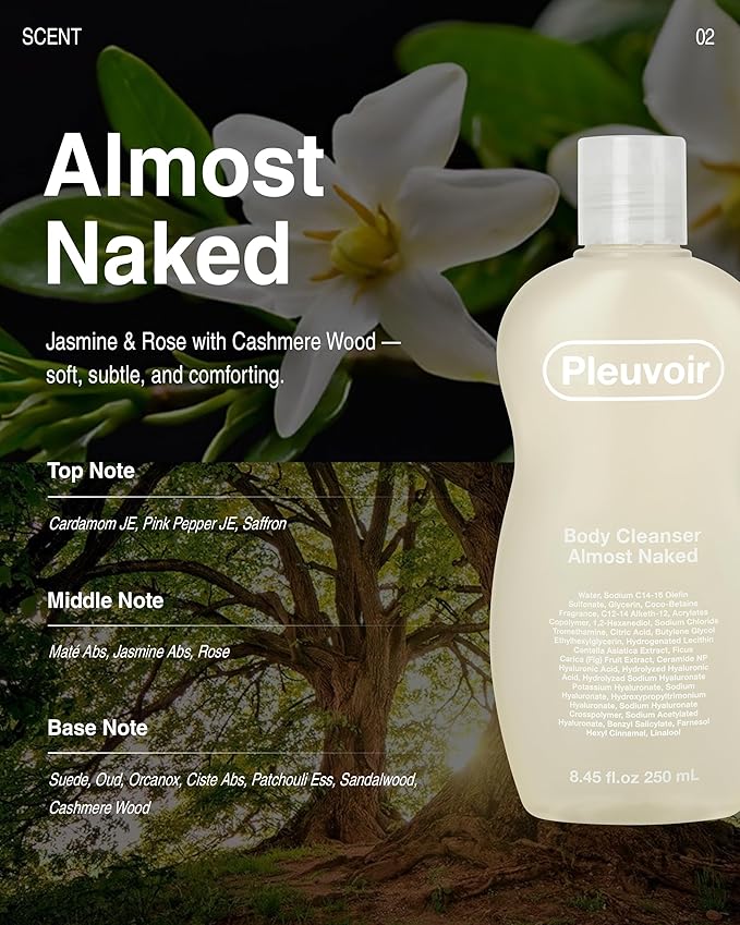 Pleuvoir Body Cleanser Almost Naked Body Lotion Almost Naked Bundle