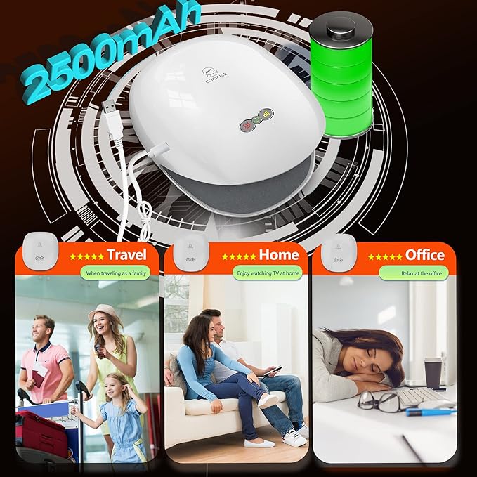 COMFIER Hand Massager for Arthritis and Carpal TunnelWireless Hand Massager with Heat &amp Compression3 Levels HeatingRechargeable Massager Machine Gifts for Women
