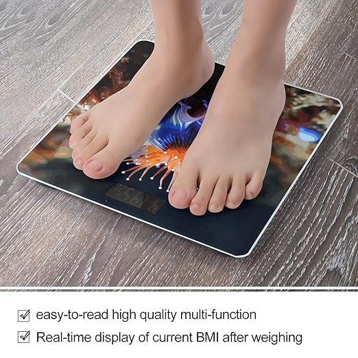 Nudibranch Bathroom Scale Ultra-Bright Liquid Crystal Screen Weight Scale Accurate Bathroom Body Scales for Body Weight Bathroom Pet Home Bedroom Gift-Giving