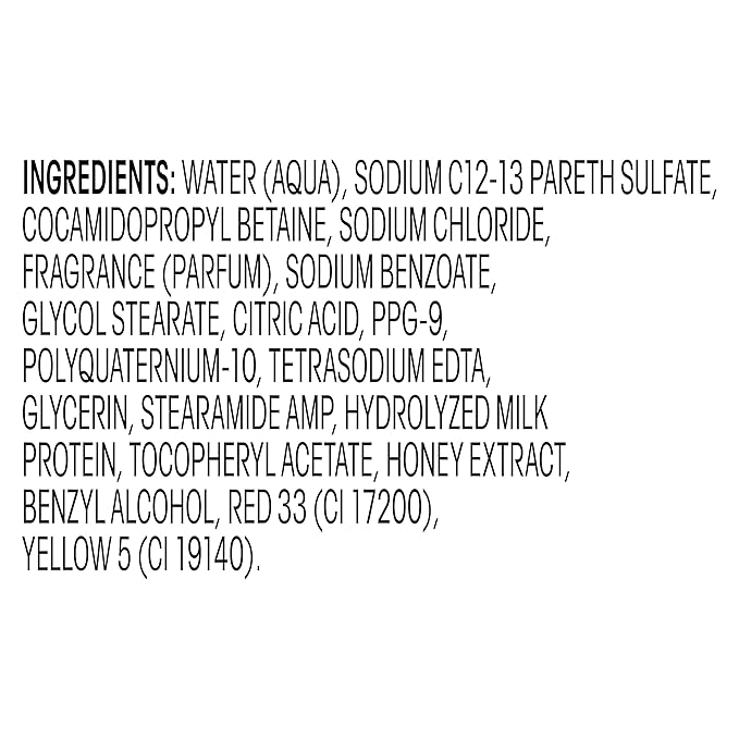 Suave Essentials Body Wash Creamy Milk and Honey Splash 15 Fl Oz (Pack of 6)