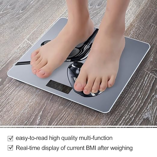 Golf Club Smart Scale for Body Weight Accurate Bathroom Scale with LED Display Digital Weight Scales Weighing Machine High Precision Scales for Bath Home