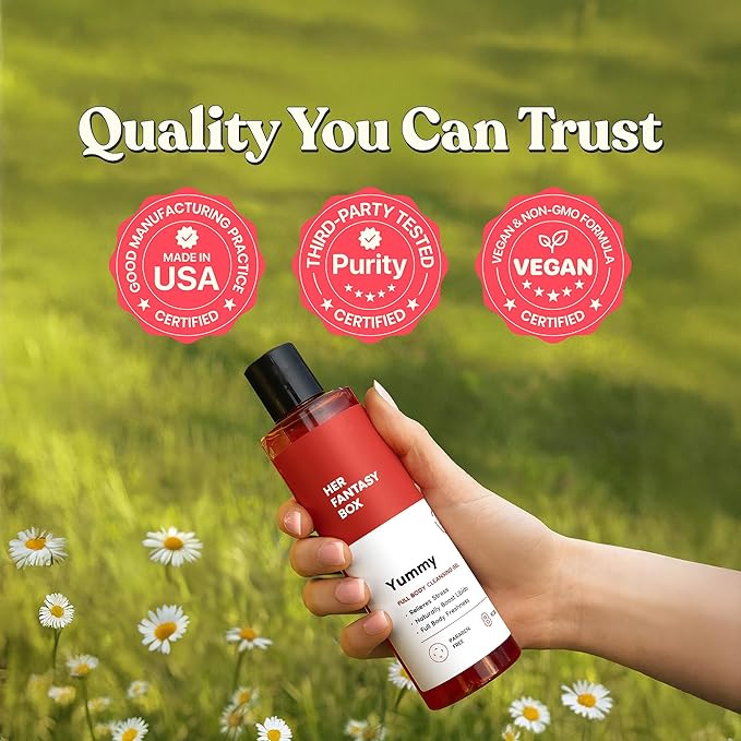 Her Fantasy Box Yummy | Vegan Feminine Shower Gel - 3 Pack