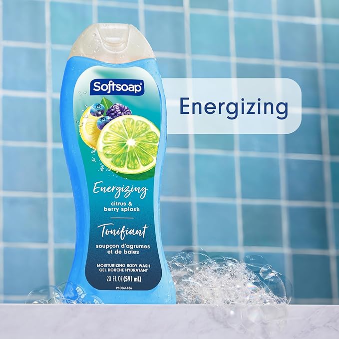Softsoap Moisturizing Body Wash Citrus Splash &amp Berries 591 mL (Pack of 4)