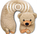 Health Tough Neck Massager Gift with Relaxaton Vibration. U Shaped Lightweight Bear