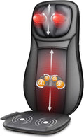 Snailax Shiatsu Back Massager with Heat Chair Massager for Neck Back and ShouldersGel Modes Massage CushionAdjustable Height Massage SeatGifts
