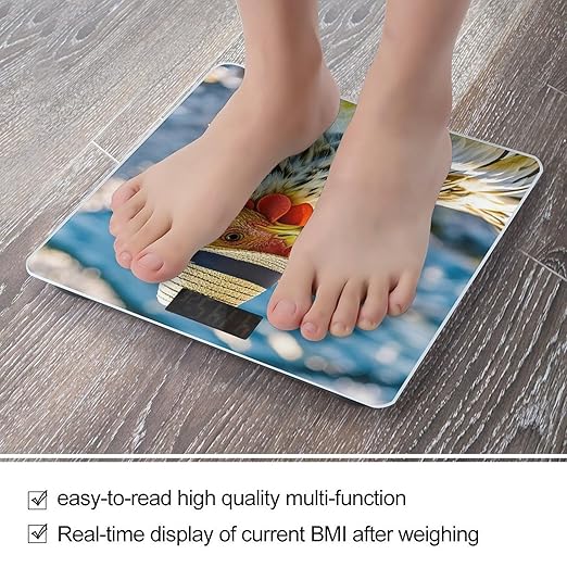 Chicken with Hat Smart Scale for Body Weight Accurate Bathroom Scale with LED Display Digital Weight Scales Weighing Machine High Precision Scales for Bath Home