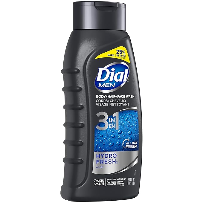 Dial Men Hair + Body Wash Hydro Fresh 20 fl oz (Pack of 4)