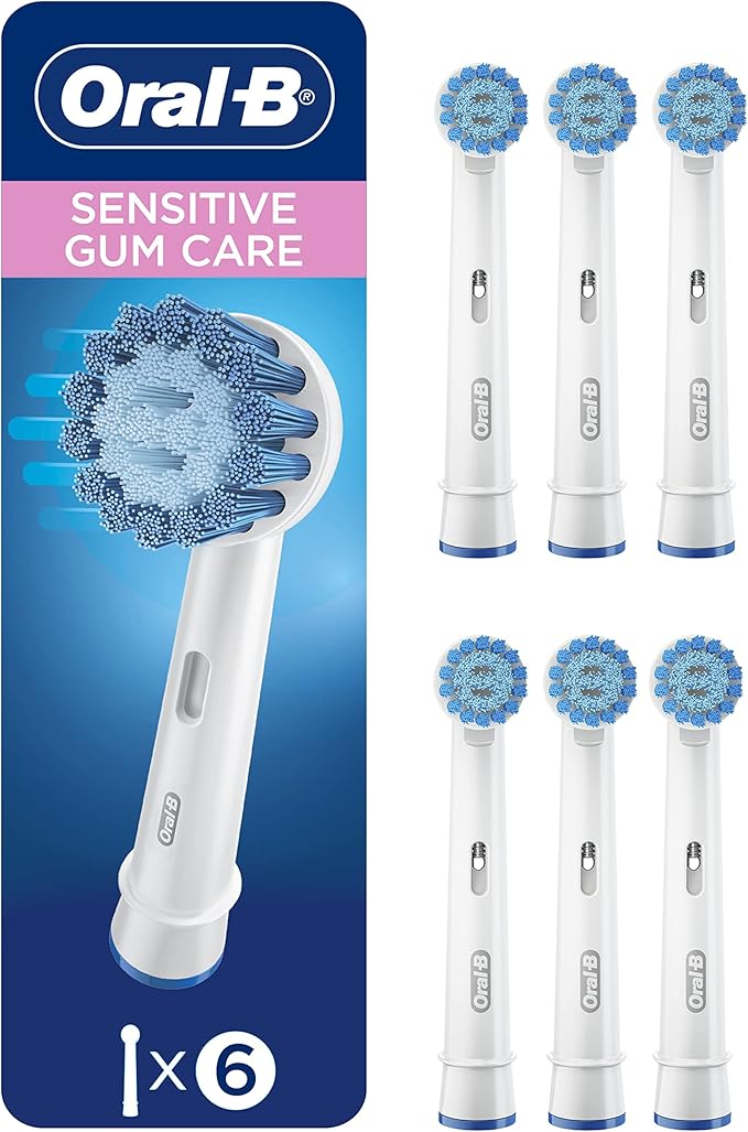 Oral-B Sensitive Gum Care Electric Toothbrush Replacement Brush Heads 6 Count(Pack of 4)