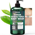 Antibacterial Body Wash with Tea Tree Oil | Antibacterial Soap for Men &amp Women | Kills 99.9% of Germs &amp Bacteria | Helps with Back Acne Body Odor &amp Skin Irritation | Daily Body Cleanser 1